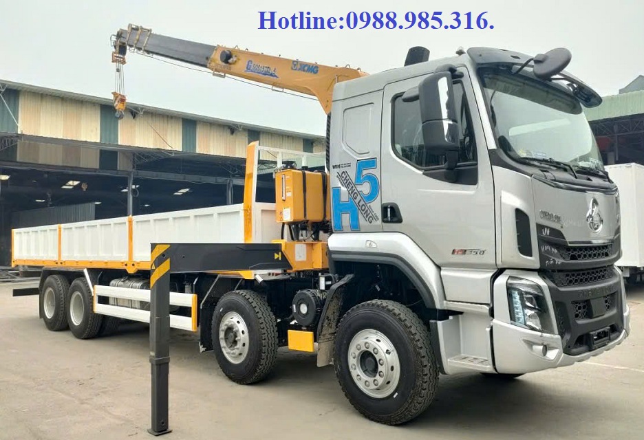 Xe cẩu tự hành 4 chân 12-16 tấn chenglong H5